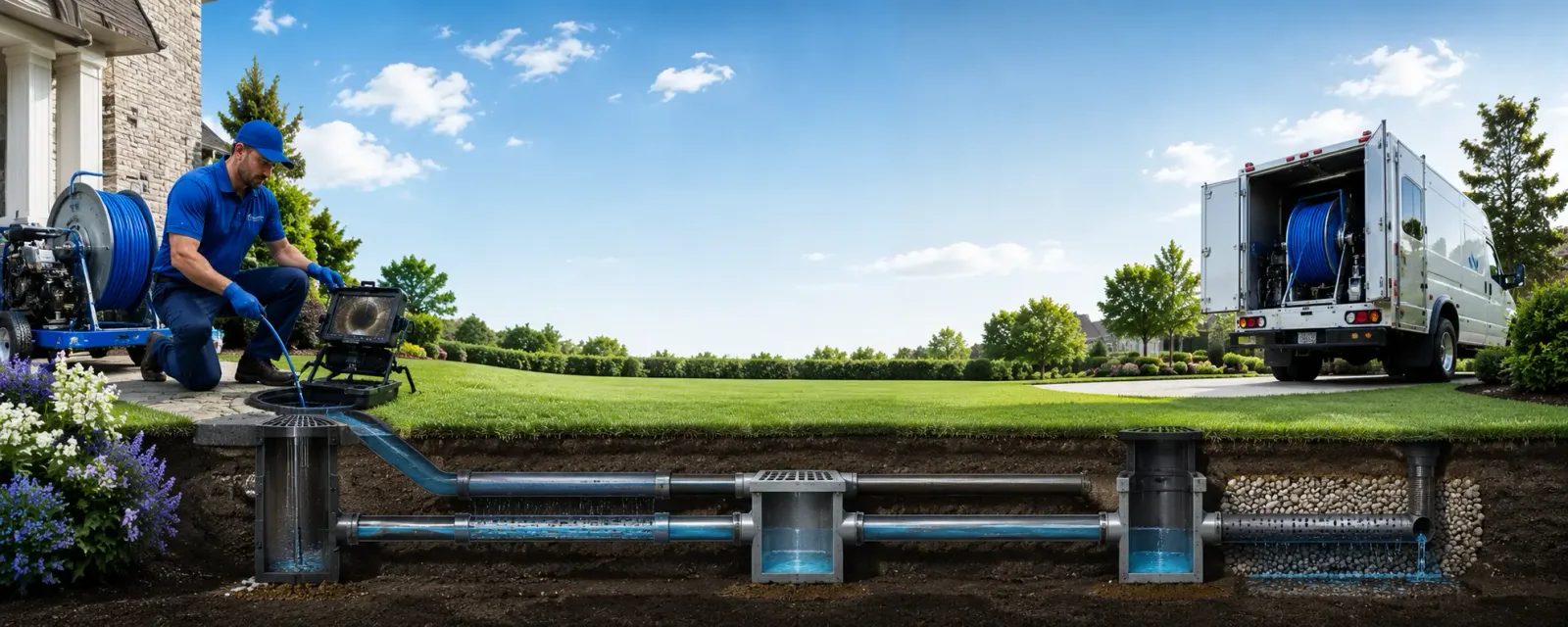 Outdoor drain cleaning information for Alburgh, VT